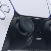 EXtremeRate Original Black Button Sticking Thumbstick Grips Joystick Replacement Thumb Stick pour manettes PS5 et PS4