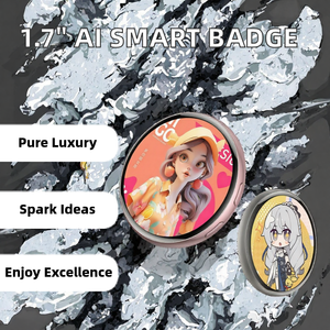 Badge d'affichage dynamique intelligent 2.0-2.9 pouces AMOLED tactile rotatif en plastique, portable, pour cosplay anime - Product Image 2