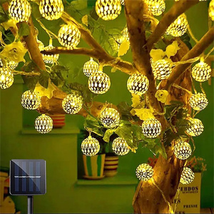 1.5m-4m decorazione dell'albero di natale luci a Led stringa di colore palla <span class=keywords><strong>marocco</strong></span> decorazione di natale decorazione natalizia per il nuovo anno - Product Image 3