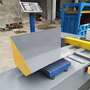 เครื่องอัดก้อนพลาสติกอัตโนมัติระบบไฮดรอลิกสำหรับโรงงานผลิตมีความแม่นยำสูงชั่งน้ำหนักอุปกรณ์บรรจุถุงที่ปัดน้ำฝน - Product Image 5