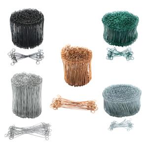 Оцинкованная черная проволока для арматуры, <span class=keywords><strong>16</strong></span> калибр, 1000 шт., 6 дюймов, двойная петля, для строительства, ограждений, обвязки, рулон для обвязки грузов - Product Image 1