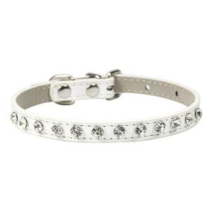 Pu Mooie Kristal Sprankelend Bling Diamant Strass Glitter Juweel Puppy Halsband Voor Kleine Middelgrote Huisdier Meisje Kat Vrouwelijke Kitten - Product Image 5