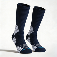 Chaussettes de compression de basketball Pro Elite automne, personnalisables avec lettres, pour jeunes, pour les matchs sur terrain, antidérapantes, avec support de talon durable en silicone