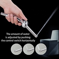 Ensemble de bidets portatifs en plastique ABS pour hygiène intime féminine, douche de toilette musulmane auto-nettoyante, robinet de douche à main