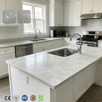 Grande dalle de pierre de quartz artificielle moderne, imperméable, pour hôtels, meubles de salle de bain, comptoirs, dessus de table, décoration intérieure