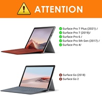 Protection d'écran mate anti-reflet MoKo en PET pour Microsoft Surface Pro 7+/7/6/5/4/LTE