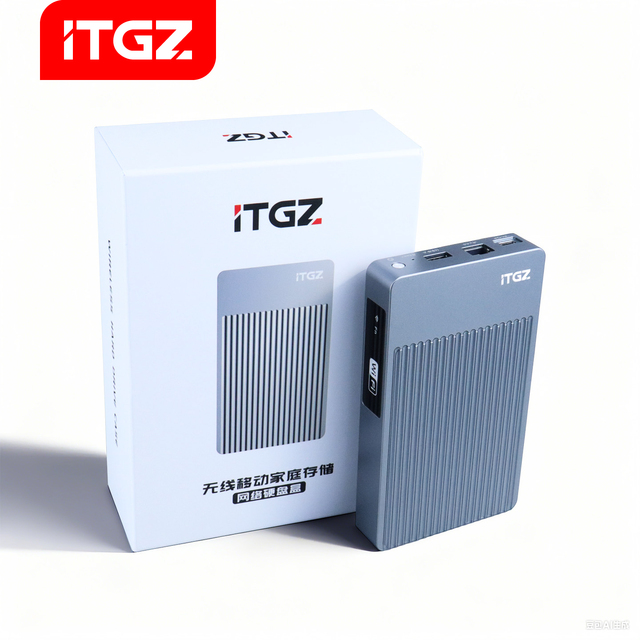 ITGZ 1TB USB Mini NAS Network Storage with Remote Access and Mobile Computer Expansion-in Stock