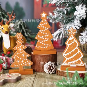 Memory Wooden <b>Christmas</b> <b>Tree</b> Decoration Stand <b>Mini</b> Festival Desktop Ornament For Holiday Decor - Product Image 1