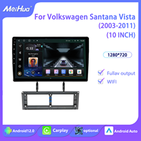 Meihua haute qualité 10 pouces Android écran GPS stéréo voiture tableau de bord décoration DVD Radio cadre intérieur Kits VW accessoires
