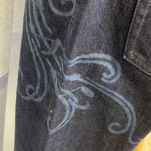 Custom Japanese Selvedge Raw Indigo <strong>Denim</strong> <strong>Jeans</strong> for Men | Wide Leg Vintage Straight Fit <strong>Denim</strong> Pants with Laser Engraved Logo - Product Image 4