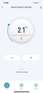 Radiador de Calefacción Infrarrojo de Vidrio para Hogar y Oficina Gph-10da/15da/20da/25da con Pantalla LED y Temperatura Ajustable (5-50°C) - Product Image 2
