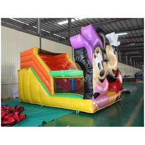 Petit toboggan gonflable sur le thème de Mickey et <span class=keywords><strong>Minnie</strong></span>, château gonflable de qualité commerciale pour enfants, équipement de terrain de jeu pour fête d'anniversaire en plein air - Product Image 2