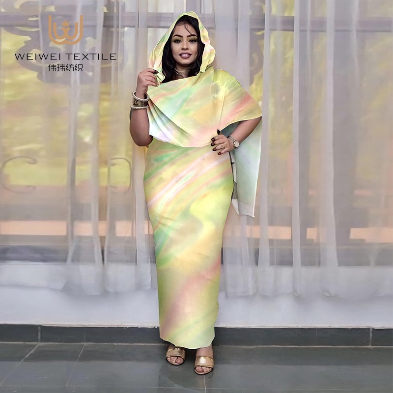 Sudanese Digital Printed Cotton Voile Fabric
