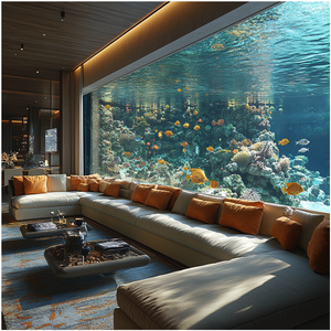 Fabrikant Goedkope Grote Tropische Zoetwater Vis Tank Acryl Aquaria Te Koop In Appartement - Product Image 2