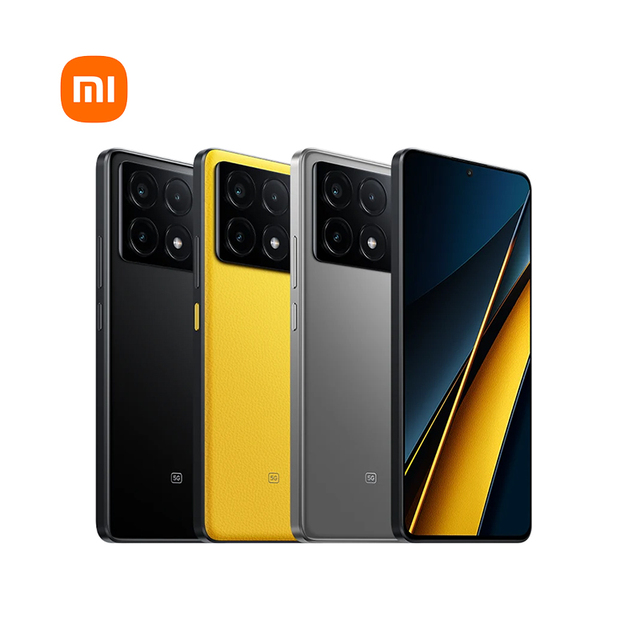 Poco X6 Pro 12+ 512G Dual SIM LTE Mobile 67W Charging 5000mAh Smart French/Spanish Gaming Face Recognition Shockproof