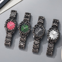 Montre à quartz rétro pour homme en alliage, motif griffe et œil, best-seller transfrontalier, écologique, tendance, de forme unique