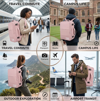 Mochila de Viaje Moderna y Espaciosa para Portátil, Mochila de Gran Capacidad para Viajes, Mochila Impermeable para Equipaje