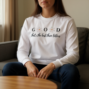 Camiseta de manga larga con las tres letras más bonitas de la historia: Dios. - Product Image 3