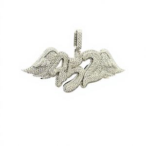 Pendentif en acier inoxydable personnalisé Hip Hop serti de diamants CZ glacés - Product Image 1
