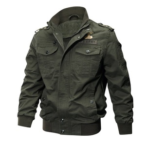 Blouson aviateur uniforme allemand personnalisé blouson d'aviateur <span class=keywords><strong>en</strong></span> denim de coton M-6XL kaki <span class=keywords><strong>en</strong></span> polaire épaisse veste tactique pour hommes - Product Image 3