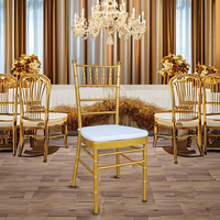 Chaise Chiavari en fer moderne et durable pour mariage, avec décoration, pour événements, banquets, hôtels, écoles et utilisation en extérieur - Vente en gros