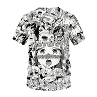 T-shirt imprimé Anime 3d pour hommes et femmes, Streetwear, avec motif Hentai, col rond, Hip Hop, Harajuku, décontracté, Sexy, vêtements pour filles, collection 2020