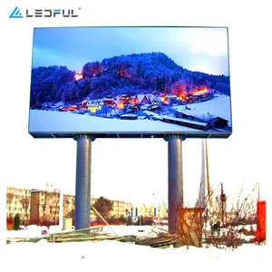 Iron Exterior LED Sign Board LED Advertising Giant Screens Outdoor Matrix Double Sided Display Screen