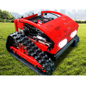 Tự Động Điện Bắt Đầu RC Robot Máy Cắt Cỏ Cao Su Theo Dõi Điều Khiển Từ Xa Robot Máy Cắt Cỏ Cho Cảnh Quan - Product Image 5