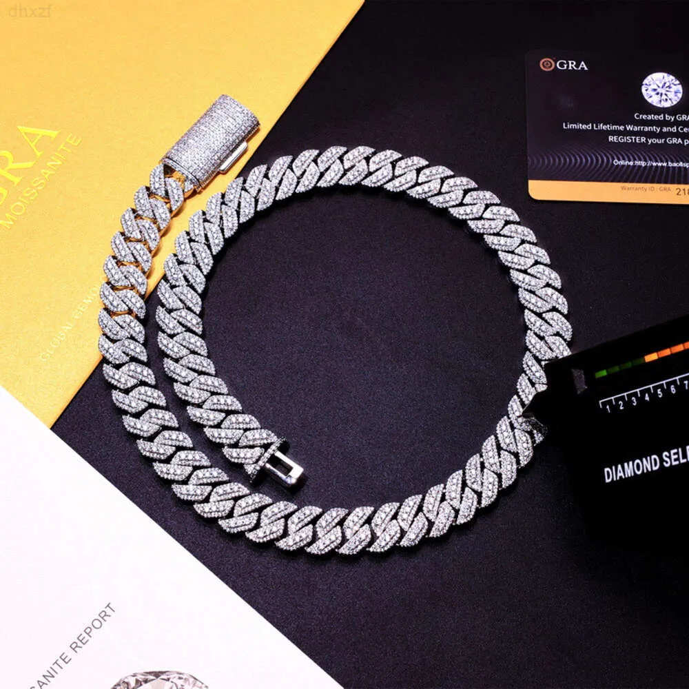 cuban link bracelet moissanite