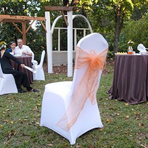 Lazo de Chifón para Decoración de Sillas en Banquetes de Boda u Hoteles - Product Image 5