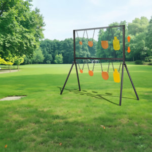 Kit Supporto per Bersagli in Acciaio Regolabile in Altezza - Struttura Completa per Poligono di Tiro all'Aperto con Bersagli Metallici da 4/6/8/7x12 Pollici e Catene - Product Image 6