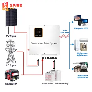 Zonne-Energie Opwekkingssysteem Fotovoltaïsche Energieopslagsysteem 10kw Energie-Opslag Integratie Machine