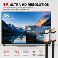 Fabricant de câbles HDMI 4K 60Hz 18Gbps HDMI 2.0 OEM ODM