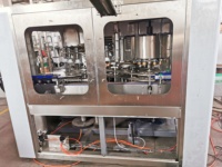 Ligne de production entièrement automatique de canettes de boissons avec PLC pour le remplissage de liquides visqueux en verre (thé, jus) - Ensemble de machines de remplissage