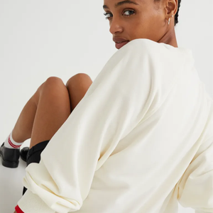 Personalizado liso bordado crewneck sudadera Oversized cuello redondo hombres mujeres sudadera - Product Image 5