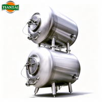 Cuve de conditionnement horizontale de 600 L en acier inoxydable à double enveloppe pour brasserie artisanale