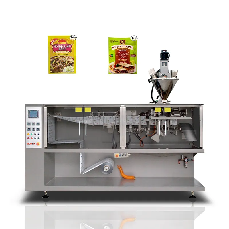 Otomatik yatay 4 yan mühür poşet baharat gıda paketleme makinesi