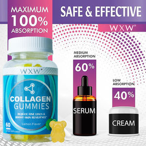 Bonbons au collagène personnalisés promotionnels Gummies de perte de poids Bonbons gommeux au collagène biotine pour la santé de la peau - Product Image 3