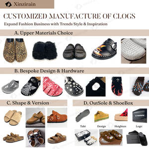 XINZI RAIN Lage MOQ Logo Op Maat Klompen Suède Leer Hoogte Verhogende Dames Plateau Chunky Klompen voor Dames - Product Image 3