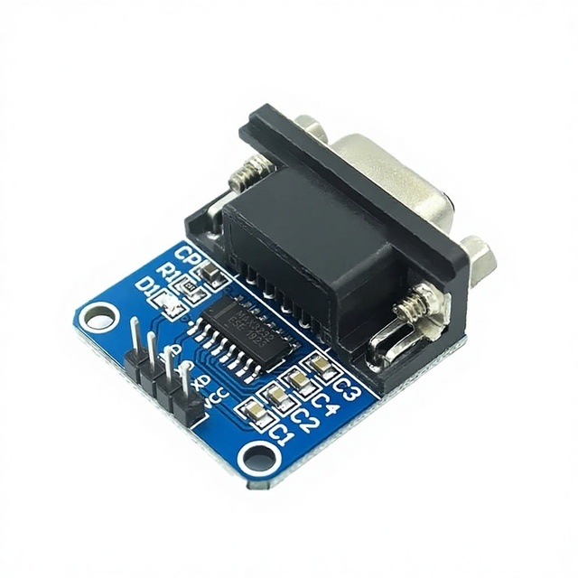RS232 to TTL/Male Serial Port Module with MAX3232 Chip for Firmware Flashing