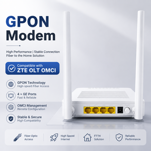 Módem GPON compatible con ZTE OLT OMCI, Router WiFi5 de doble banda con puertos Gigabit 4GE - Product Image 1