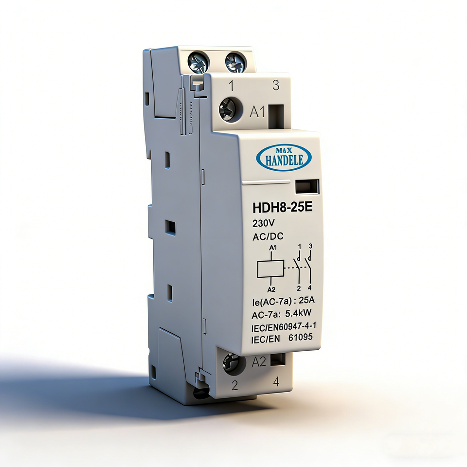 2 Pole 25A 20A 16A 230V 1NO 1NC AC Contactor HDH8 25E HANDELE 24V 2-pole-25a-20a-16a-230v-1no-1nc-ac-contactor-hdh8-25e-handele-24v