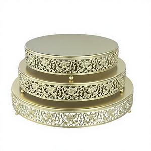 Soporte para Pasteles Moderno de Acero Inoxidable de Primera Calidad, Ecológico y Personalizable, para Exhibición de Pasteles y Repostería en Hoteles, Panaderías y Uso Doméstico - Product Image 1