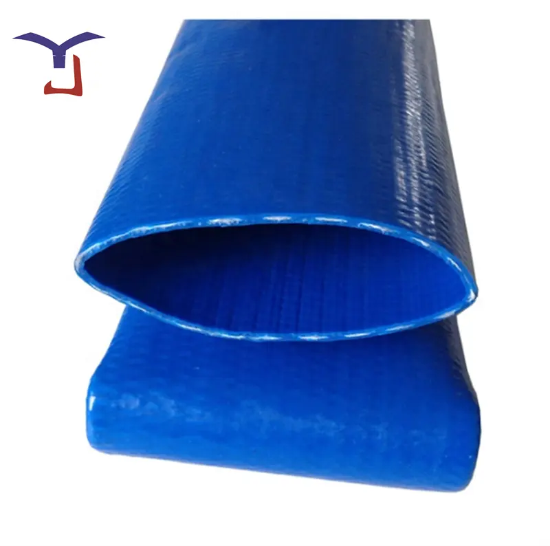 1 2 3 4 5 6 8 10 인치 고압 PVC 레이플랫 호스 블루 옐로우 레드 워터 호스