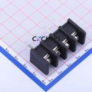 DBT30H-10.0-4P-BK-P Barrier Terminal Block Through hole Component (THT),P=10mm Connector Two Sides 10mm 1x4P Straight Pin - Product Image 1