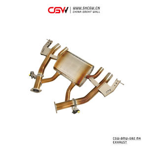 מקור ישיר של ביצועי cgw מבושלים צינורות מערכת פליטה מלאה טיטניום עם vettronic downfipe עבור bmw g80 g82 m3 4 - Product Image 3