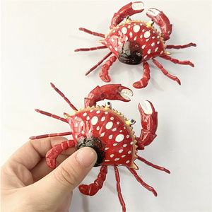 Simulated Crab Refrigerator Magnet Painted Home Decoration Daily 3d Fridge Magnet Food Miniature - Product Image 6