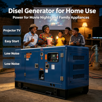 Générateur diesel silencieux Guangdong Power Ricardo 30 kVA 25 kVA triphasé refroidi par eau 50/60 Hz 380 V/400 V DC démarrage à distance ATS 95%