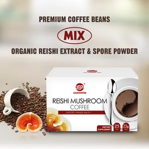GANOHERB Polvere di Ganoderma Lucidum Reishi Lingzhi all'ingrosso, Miscela Istantanea di Caffè Nero e Cacao, <span class=keywords><strong>Produttore</strong></span> OEM di Caffè Istantaneo - Product Image 5