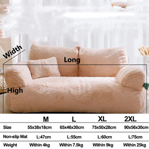 Manufacturer Wholesale Custom Soft Comfortable Removable Washable Cute Luxury Durable Calming Pet <b>Sofa</b> <b>Bed</b> <b>Dog</b> <b>Bed</b> - Product Image 6